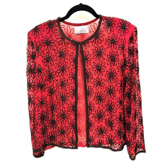 Mark & John by Gopal Vintage Beaded Cardigan - Size M - NWT - Picture 1 of 4